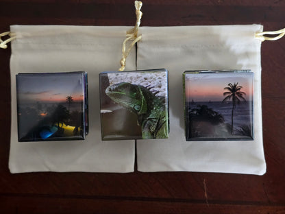 Custom 2"x 2" Square Photo Magnets, Set of 27