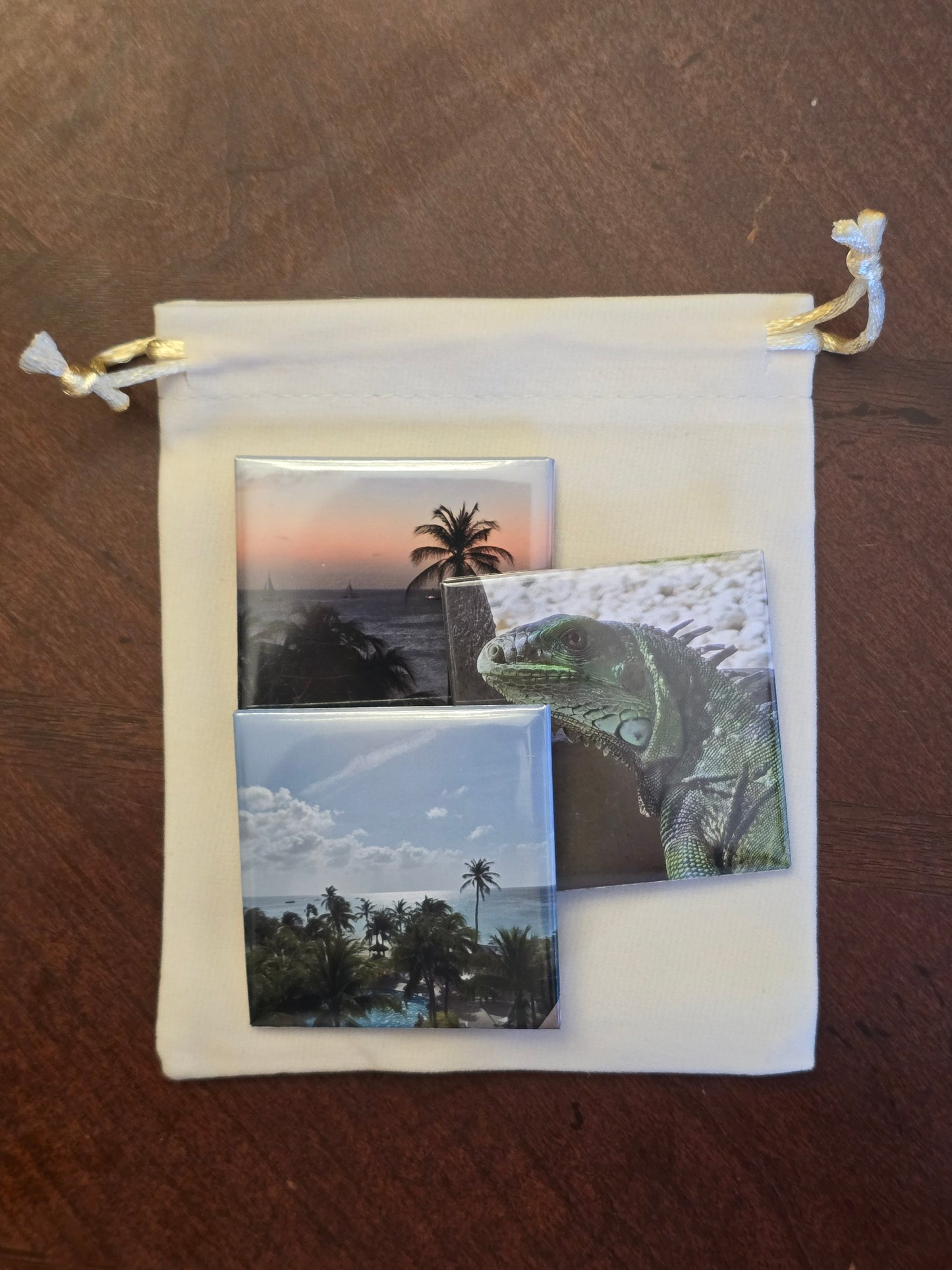 Custom 2"x 2" Square Photo Magnets, Set of 3