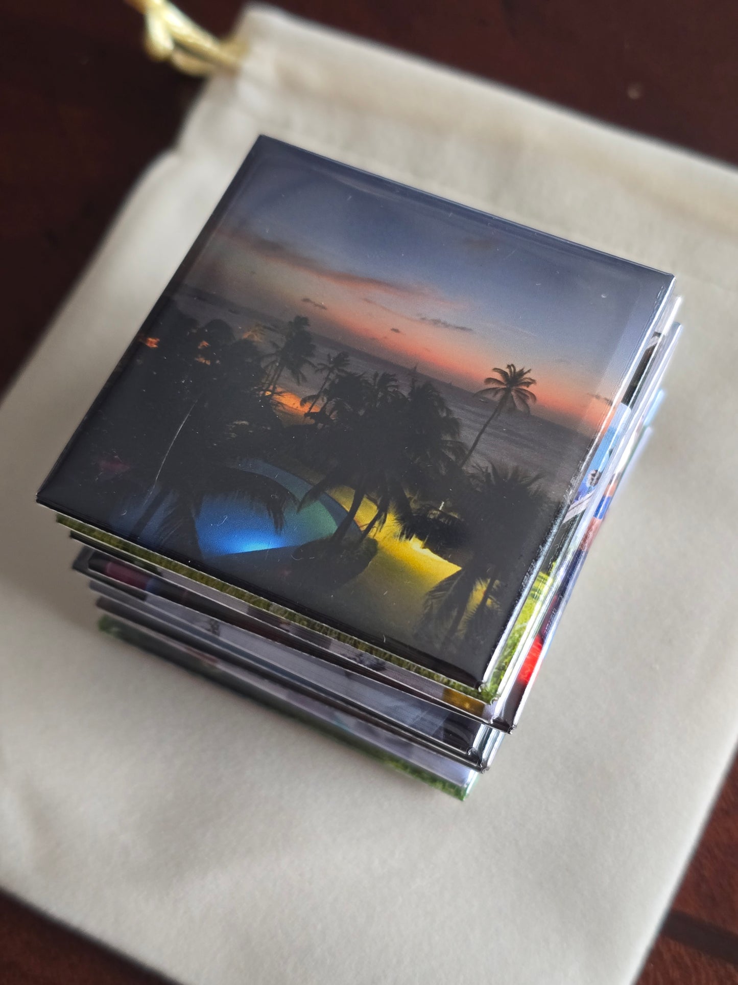 Custom 2"x 2" Square Photo Magnets, Set of 9
